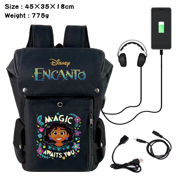 full house of magic Anime anti-theft color matching data cable backpack school bag 45X35X18CM