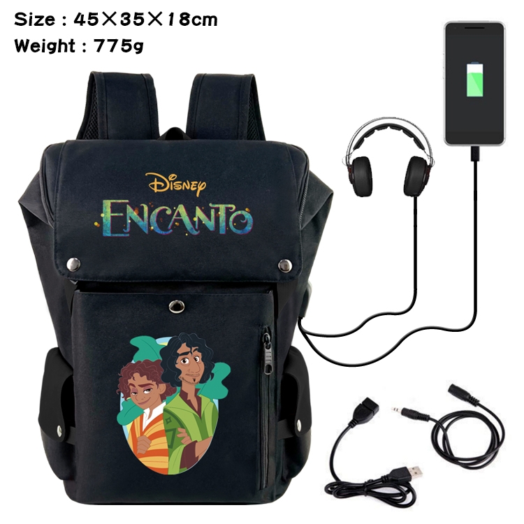 full house of magic Anime anti-theft color matching data cable backpack school bag 45X35X18CM