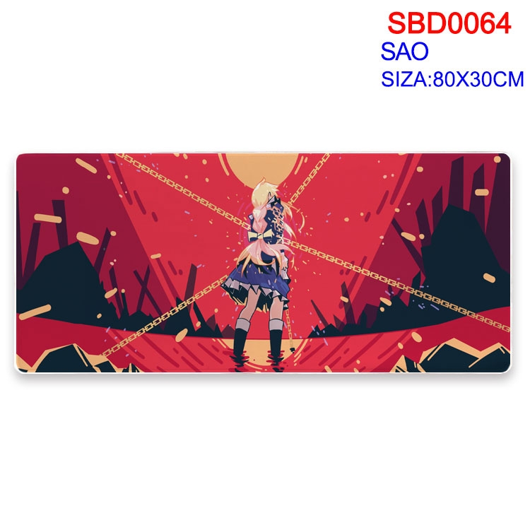 Sword Art Online Anime peripheral mouse pad 80X30CM  SBD-064