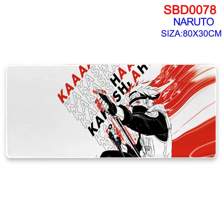 Naruto Anime peripheral mouse pad 80X30CM  SBD-078