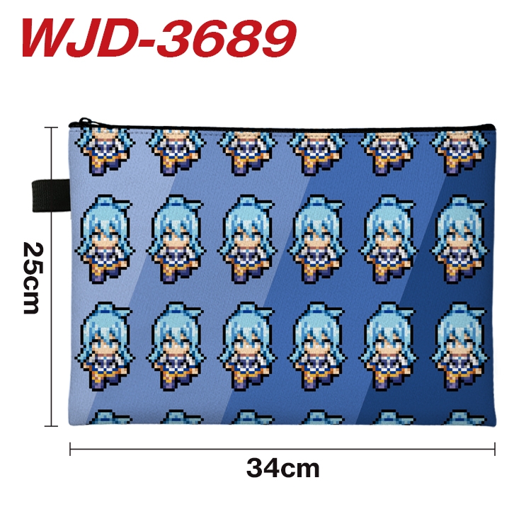 Kono Subarashii Sekai ni Shukufuku wo Anime Peripheral Full Color A4 File Bag 34x25cm WJD-3689