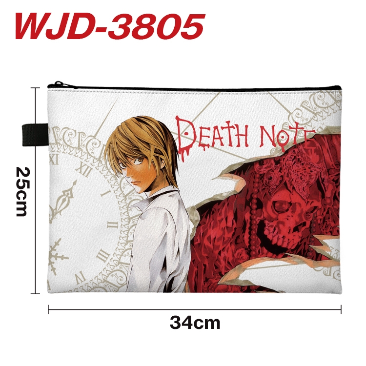 Death note Anime Peripheral Full Color A4 File Bag 34x25cm  WJD-3805