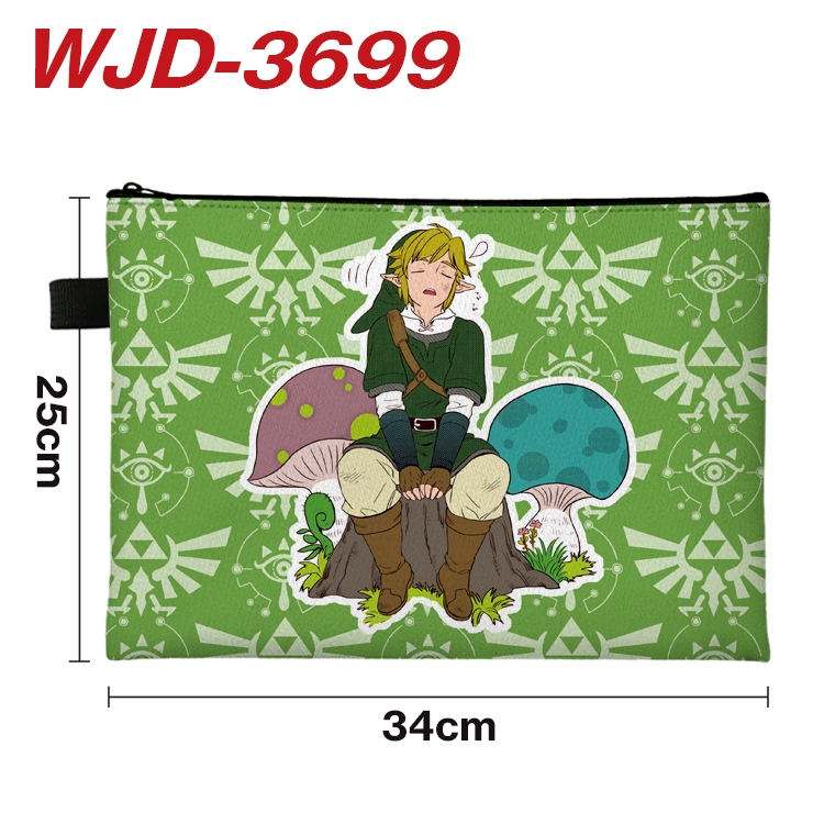 The Legend of Zelda Anime Peripheral Full Color A4 File Bag 34x25cm WJD-3699