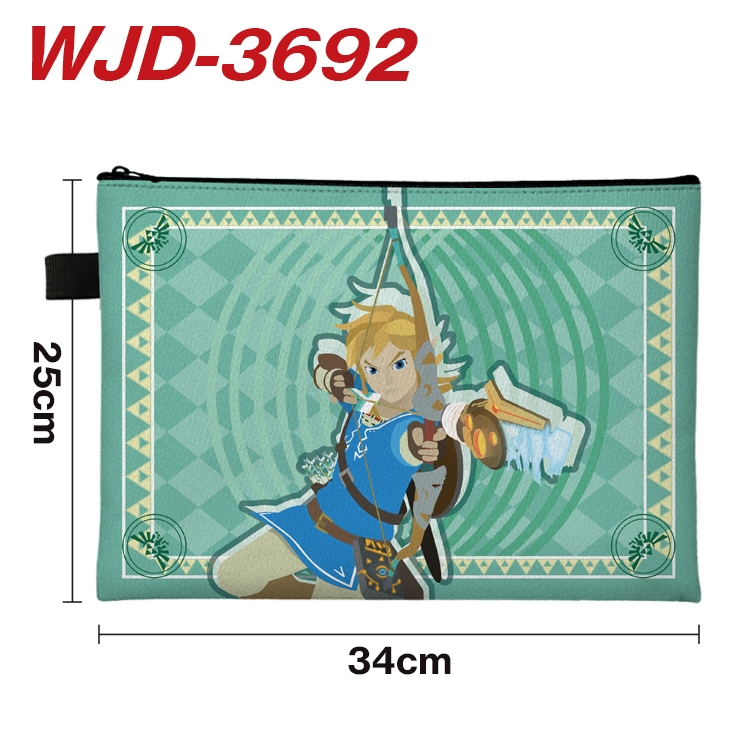 The Legend of Zelda Anime Peripheral Full Color A4 File Bag 34x25cm WJD-3692
