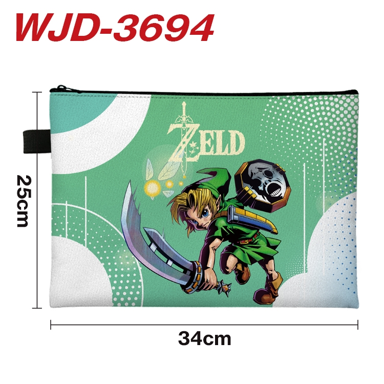 The Legend of Zelda Anime Peripheral Full Color A4 File Bag 34x25cm WJD-3694