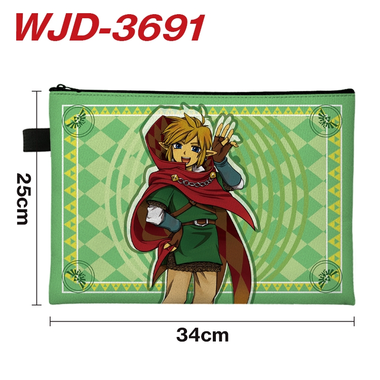 The Legend of Zelda Anime Peripheral Full Color A4 File Bag 34x25cm WJD-3691