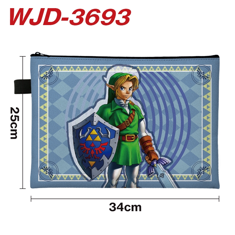 The Legend of Zelda Anime Peripheral Full Color A4 File Bag 34x25cm WJD-3693