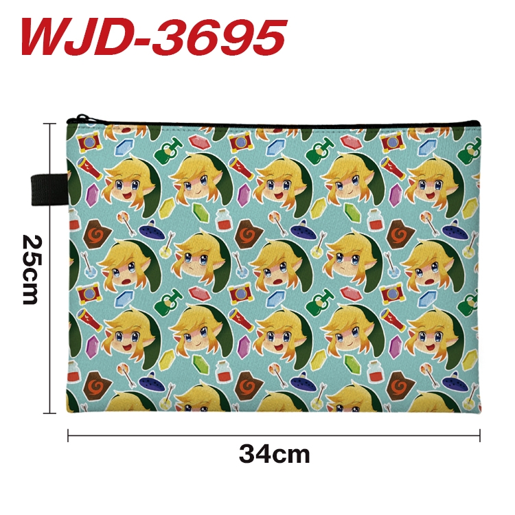 The Legend of Zelda Anime Peripheral Full Color A4 File Bag 34x25cm WJD-3695