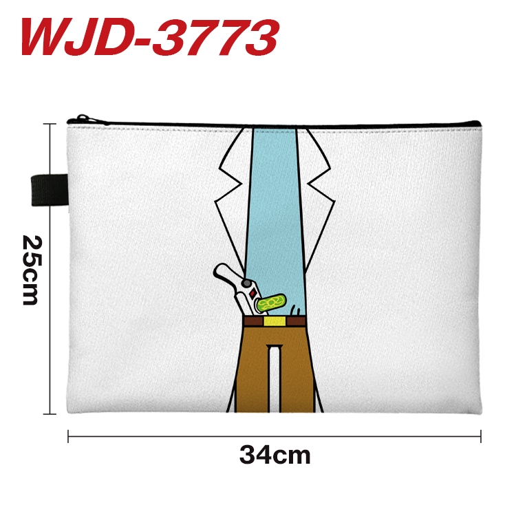 Rick and Morty Anime Peripheral Full Color A4 File Bag 34x25cm WJD-3773