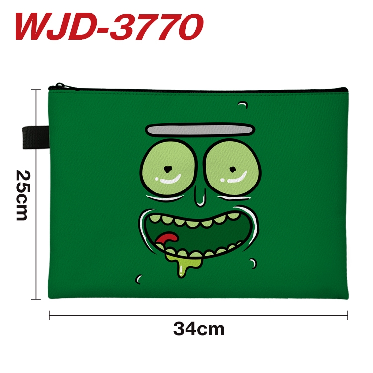 Rick and Morty Anime Peripheral Full Color A4 File Bag 34x25cm WJD-3770