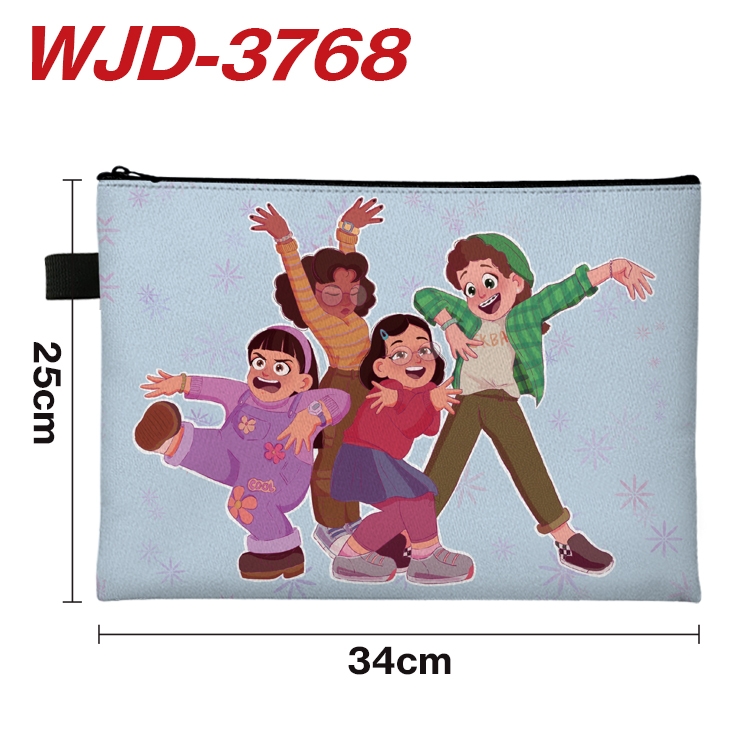 Turning Red Outdoor Anime Peripheral Full Color A4 File Bag 34x25cm WJD-3768