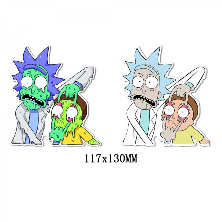 Rick and Morty Magic 3D HD variable map car computer animation stickers price for 2 pcs