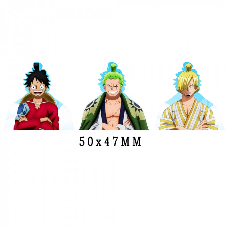 One Piece Mobile phone small size magic 3D raster HD variable map animation stickers price for 5 pcs