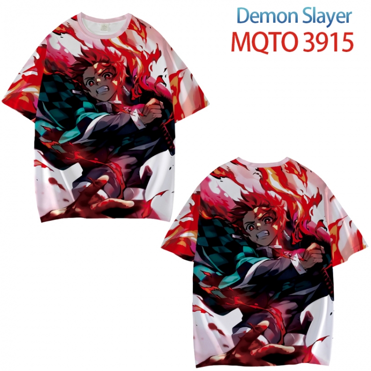 Demon Slayer Kimets Full color printed short sleeve T-shirt from XXS to 4XL  MQTO 3915