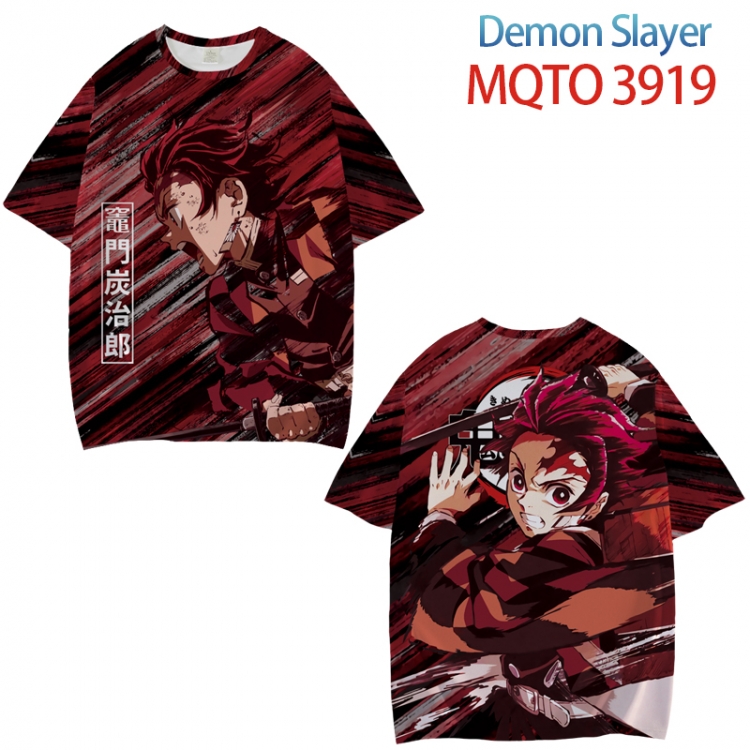 Demon Slayer Kimets Full color printed short sleeve T-shirt from XXS to 4XL  MQTO 3919