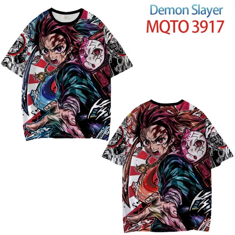 Demon Slayer Kimets Full color printed short sleeve T-shirt from XXS to 4XL MQTO 3917