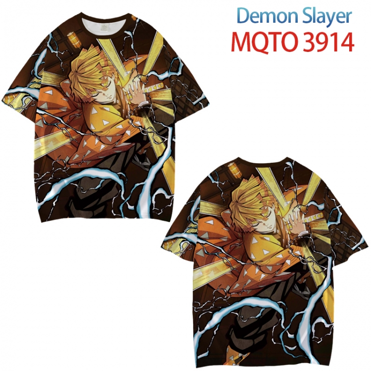 Demon Slayer Kimets Full color printed short sleeve T-shirt from XXS to 4XL MQTO 3914