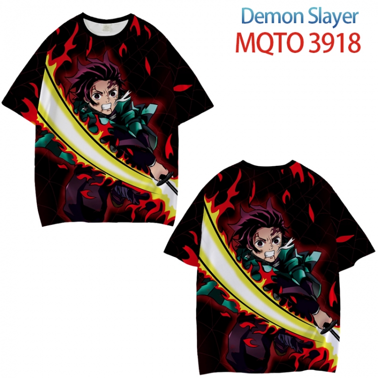 Demon Slayer Kimets Full color printed short sleeve T-shirt from XXS to 4XL MQTO 3918