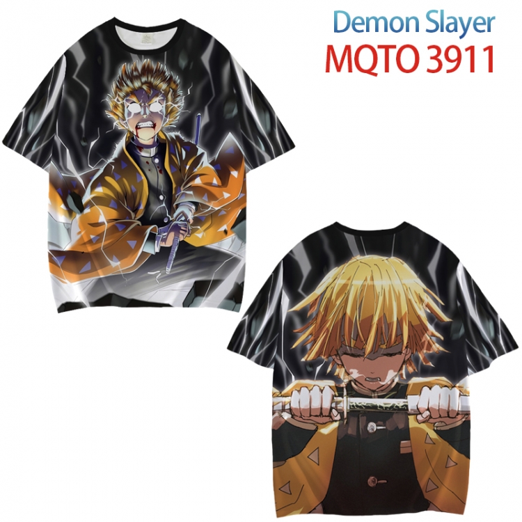 Demon Slayer Kimets Full color printed short sleeve T-shirt from XXS to 4XL MQTO 3911