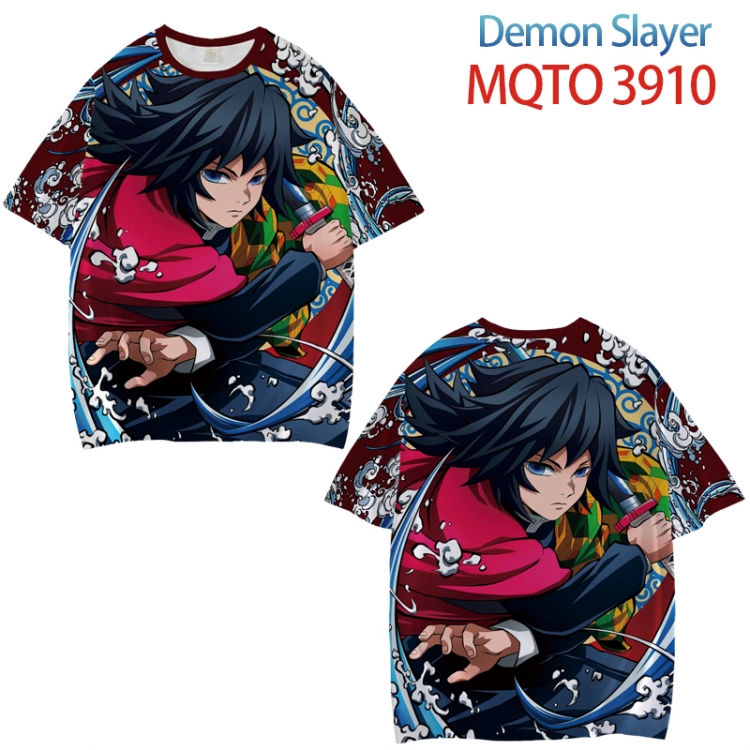 Demon Slayer Kimets Full color printed short sleeve T-shirt from XXS to 4XL  MQTO 3910