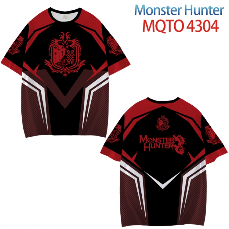 Monster Hunter Full color printed short sleeve T-shirt from XXS to 4XL MQTO-4304