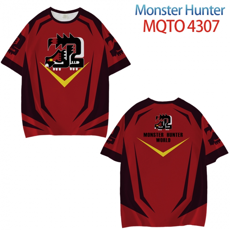 Monster Hunter Full color printed short sleeve T-shirt from XXS to 4XL  MQTO-4307