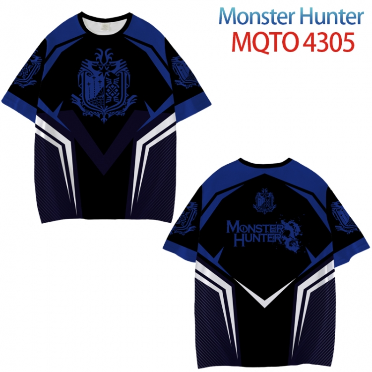 Monster Hunter Full color printed short sleeve T-shirt from XXS to 4XL  MQTO-4305