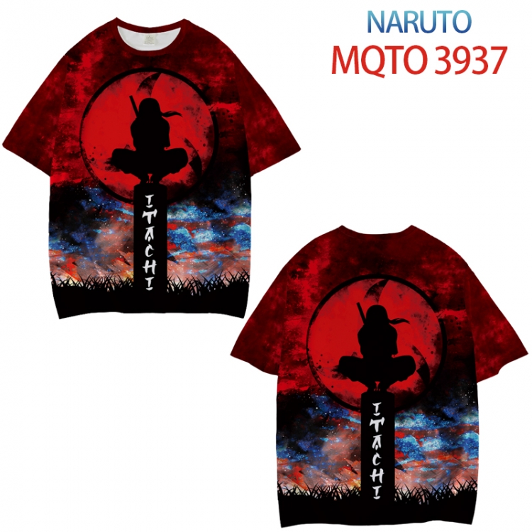 Naruto Full color printed short sleeve T-shirt from XXS to 4XL MQTO 3937