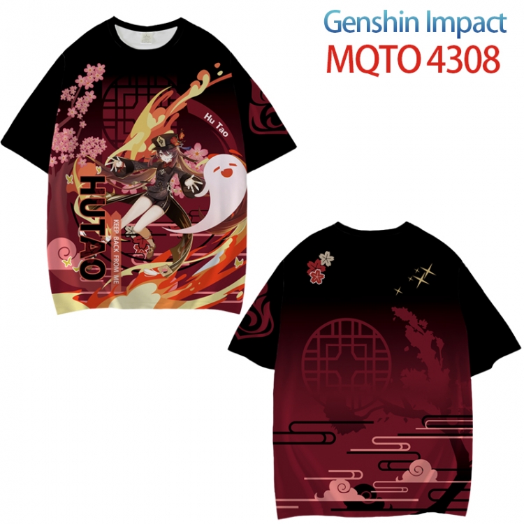 Genshin Impact Full color printed short sleeve T-shirt from XXS to 4XL MQTO-4308