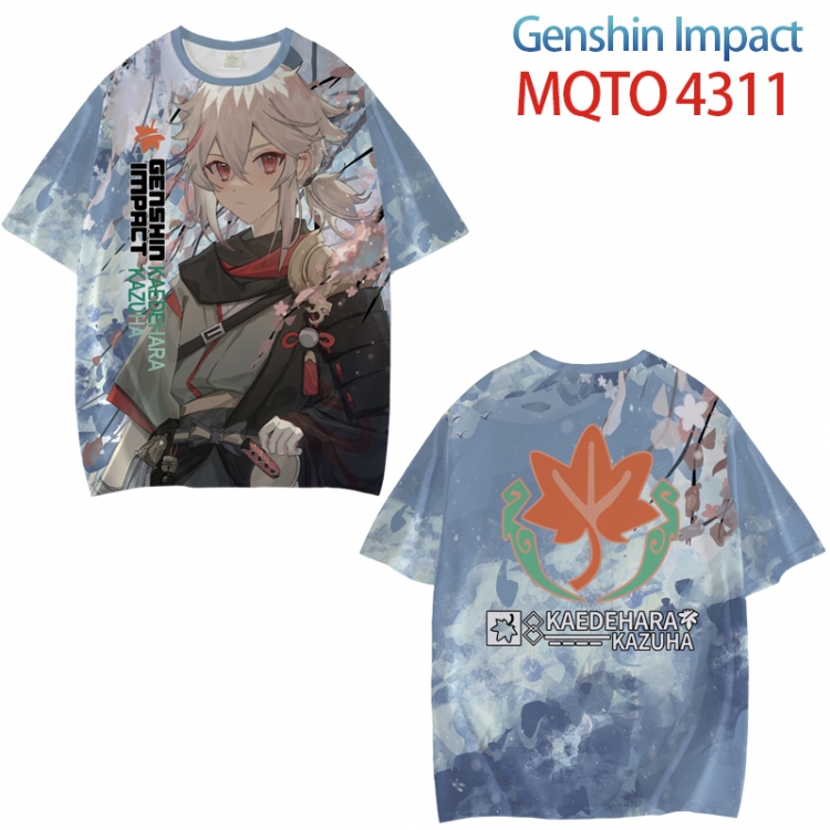 Genshin Impact Full color printed short sleeve T-shirt from XXS to 4XL MQTO-4311