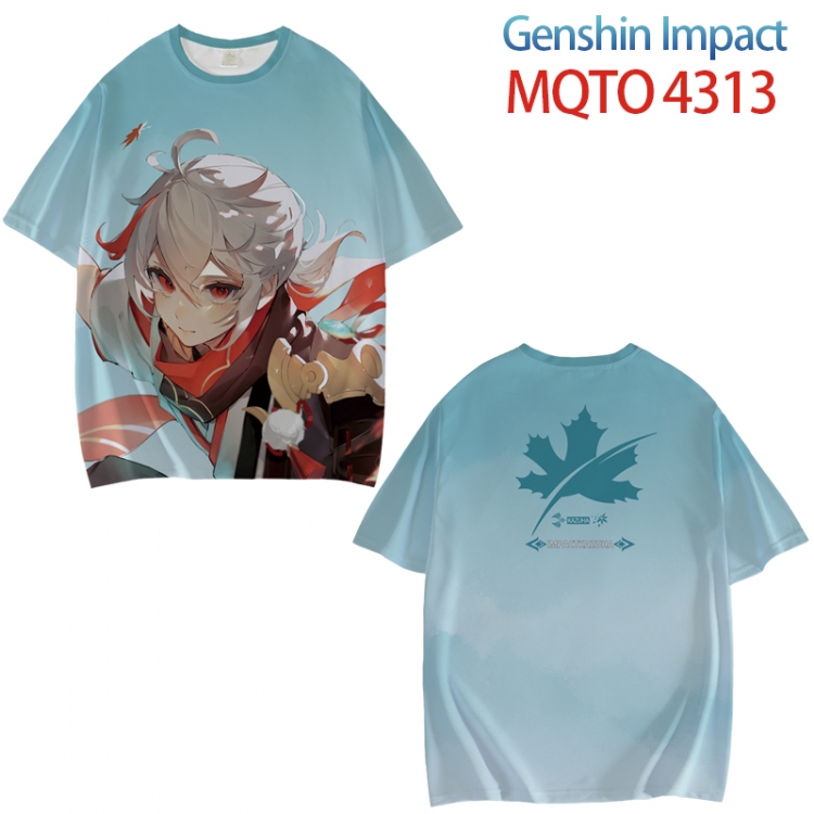 Genshin Impact Full color printed short sleeve T-shirt from XXS to 4XL MQTO-4313