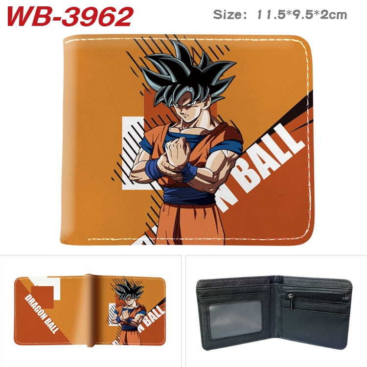 DRAGON BALL Anime color book two-fold leather wallet 11.5X9.5CM  WB-3962A