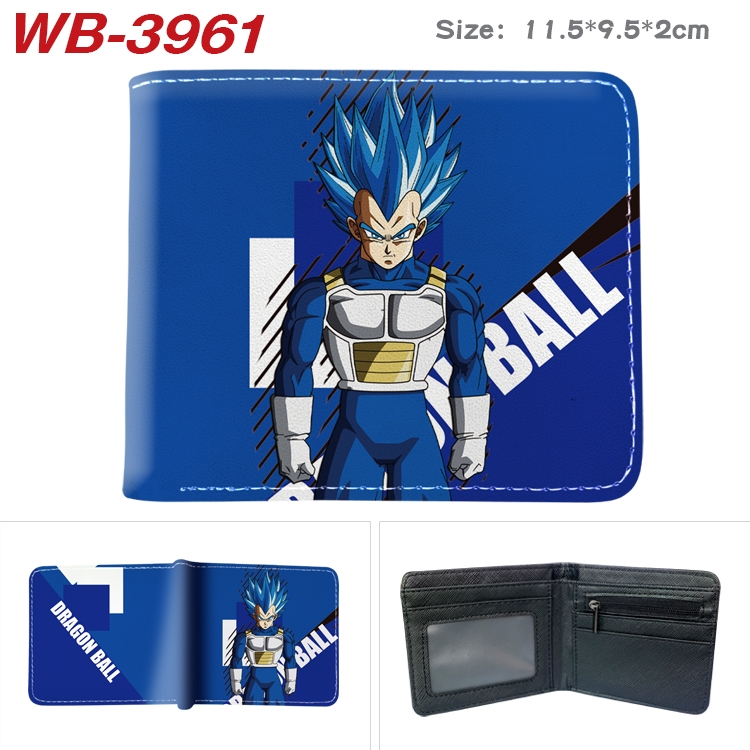 DRAGON BALL Anime color book two-fold leather wallet 11.5X9.5CM WB-3961A