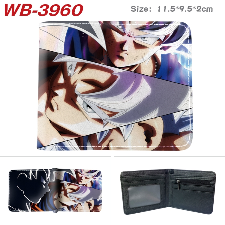 DRAGON BALL Anime color book two-fold leather wallet 11.5X9.5CM WB-3960A