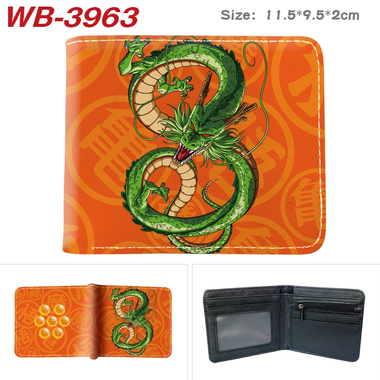 DRAGON BALL Anime color book two-fold leather wallet 11.5X9.5CM WB-3963A