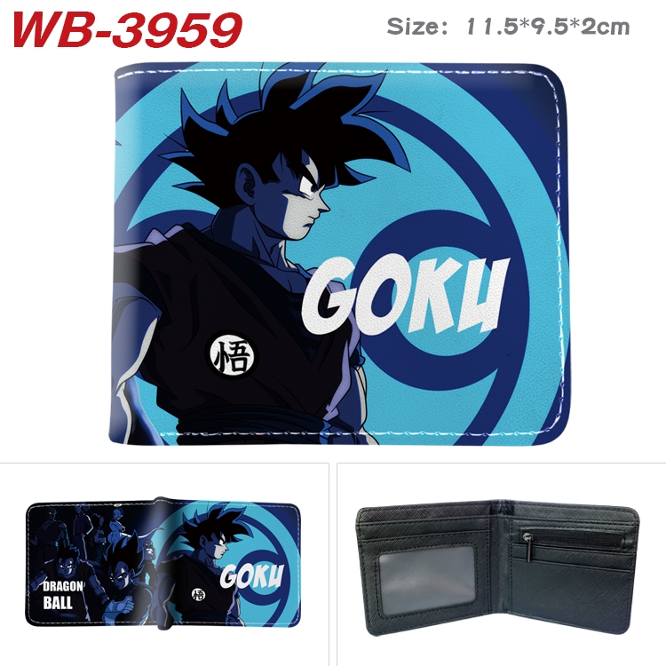 DRAGON BALL Anime color book two-fold leather wallet 11.5X9.5CM  WB-3959A