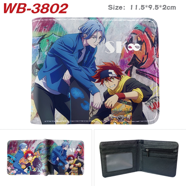 SK∞ Anime color book two-fold leather wallet 11.5X9.5CM WB-3802A