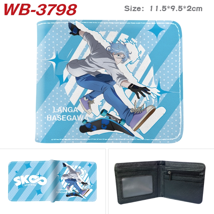 SK∞ Anime color book two-fold leather wallet 11.5X9.5CM WB-3798A