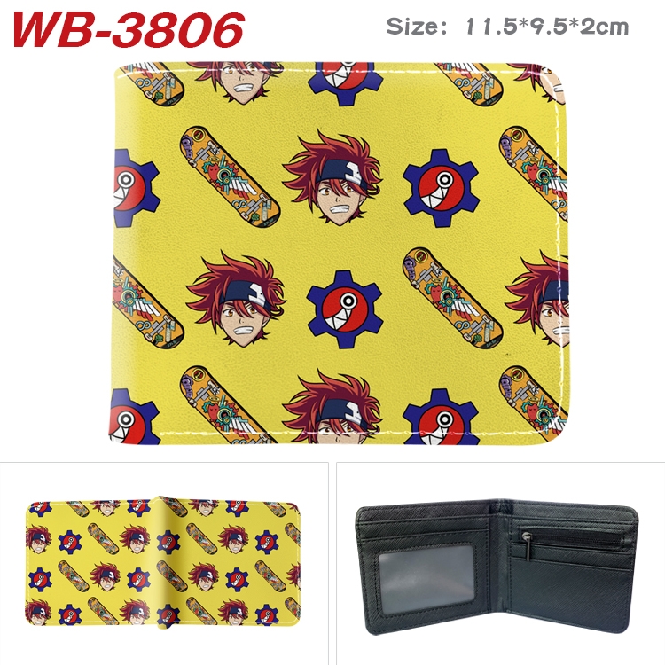 SK∞ Anime color book two-fold leather wallet 11.5X9.5CM  WB-3806A