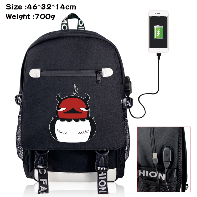 Black Clover Anime Nylon Flip Data Backpack Backpack 46X32X14CM