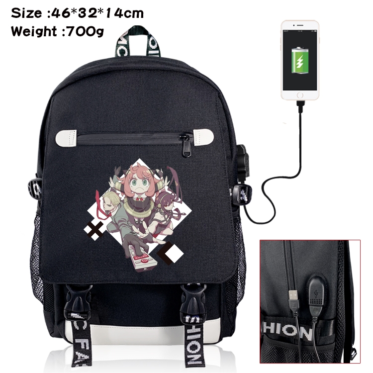 SPY×FAMILY Anime Nylon Flip Data Backpack Backpack 46X32X14CM