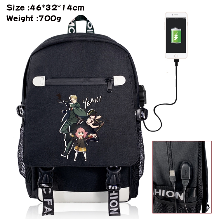 SPY×FAMILY Anime Nylon Flip Data Backpack Backpack 46X32X14CM