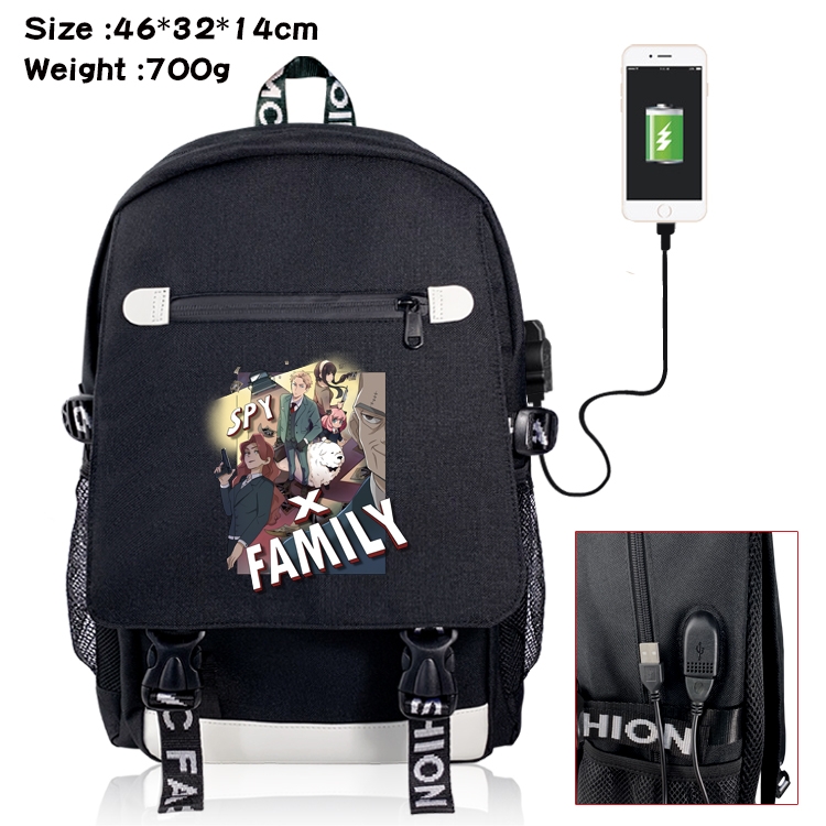 SPY×FAMILY Anime Nylon Flip Data Backpack Backpack 46X32X14CM