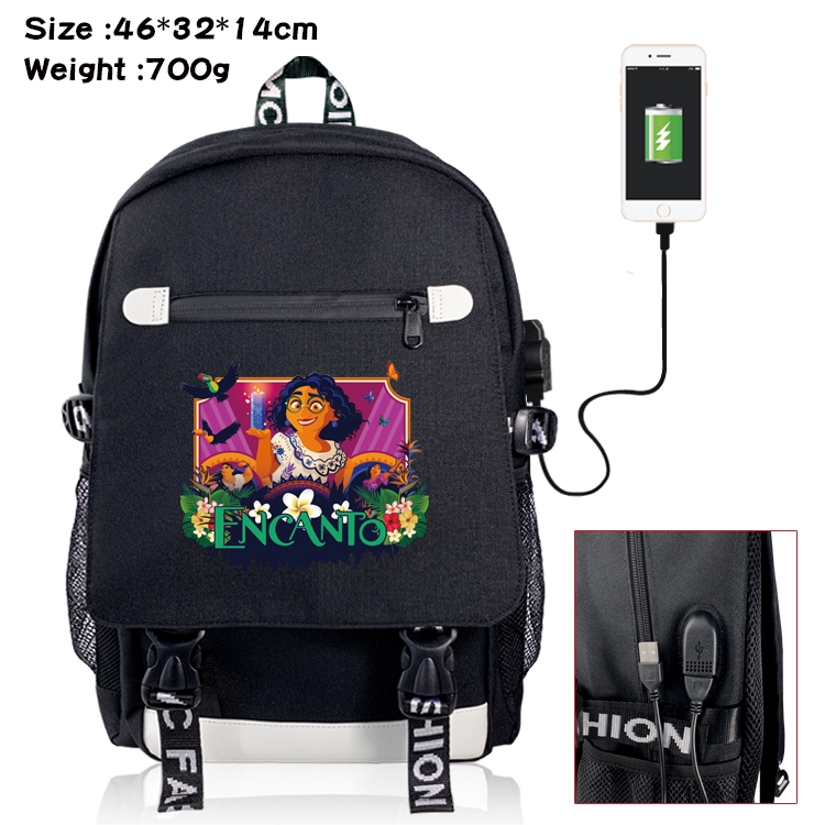 full house of magic Anime Nylon Flip Data Backpack Backpack 46X32X14CM