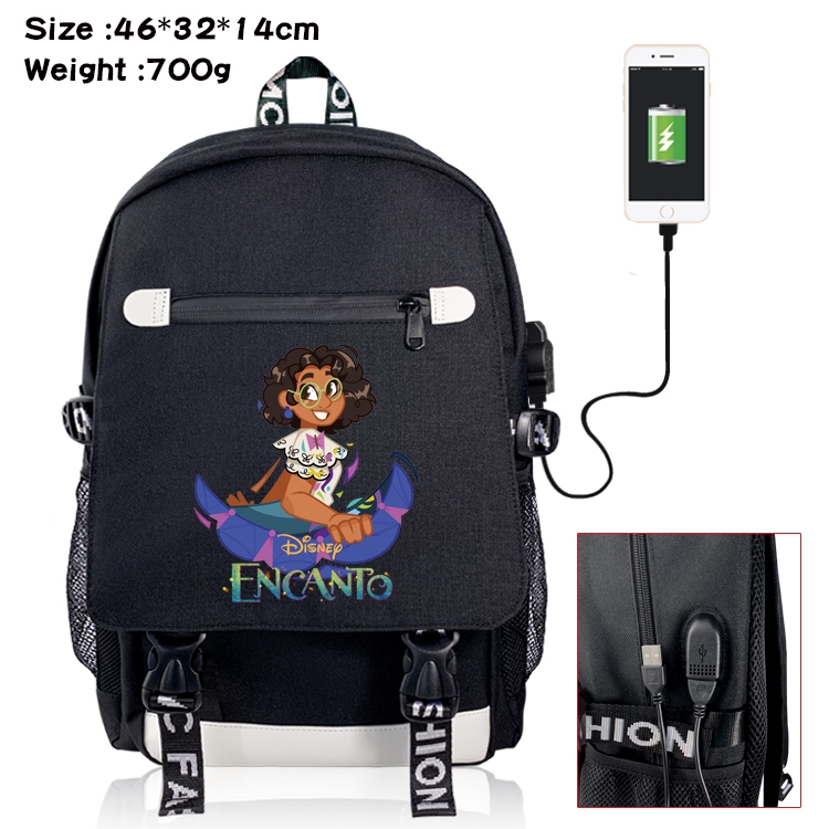 full house of magic Anime Nylon Flip Data Backpack Backpack 46X32X14CM