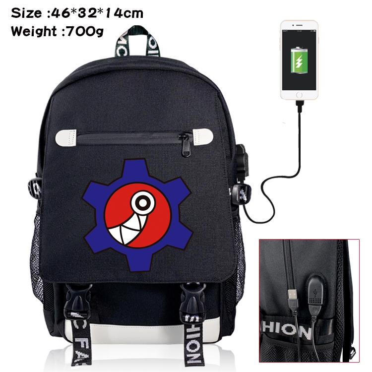 SK∞ Anime Nylon Flip Data Backpack Backpack 46X32X14CM