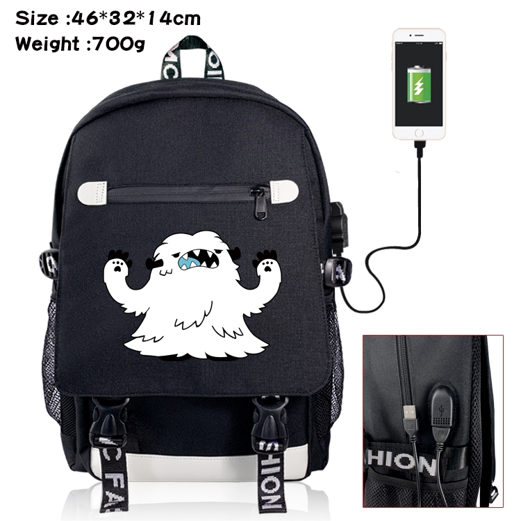 SK∞ Anime Nylon Flip Data Backpack Backpack 46X32X14CM