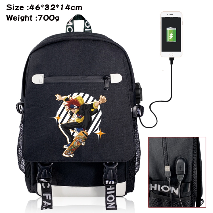 SK∞ Anime Nylon Flip Data Backpack Backpack 46X32X14CM