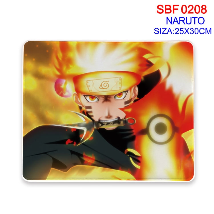 Naruto Anime peripheral edge lock mouse pad 25X30CM  SBF08