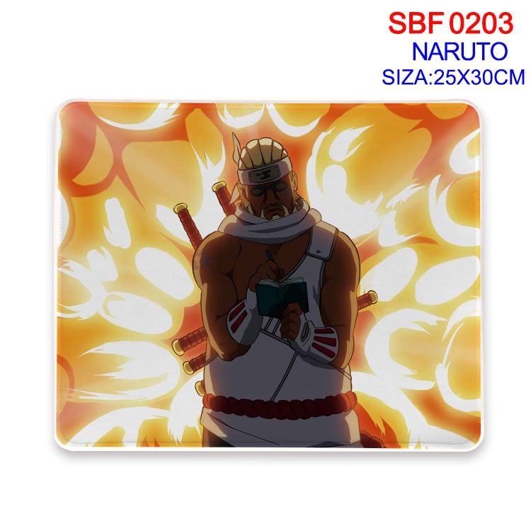 Naruto Anime peripheral edge lock mouse pad 25X30CM  SBF03